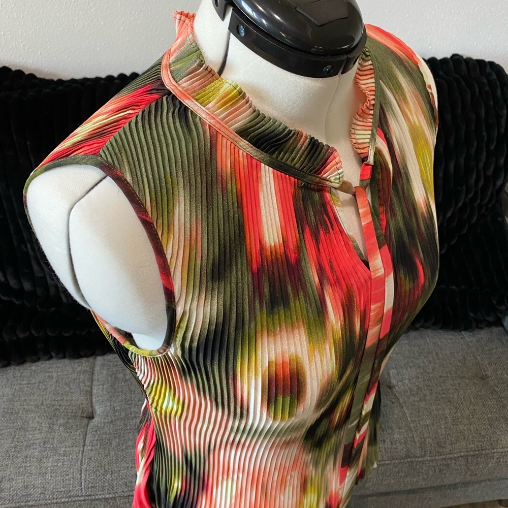 *SALE DKNY Sleeveless Blouse - Picture 2 of 7